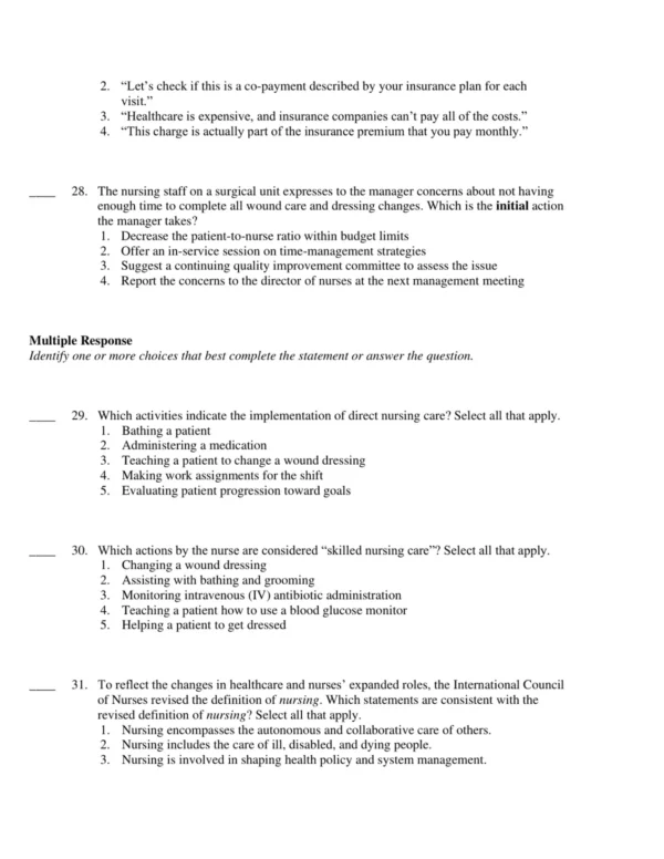 Test Bank For Basic Nursing Thinking 7 Interactive nursing exam questions with rationales supporting application of theoretical and practical knowledge