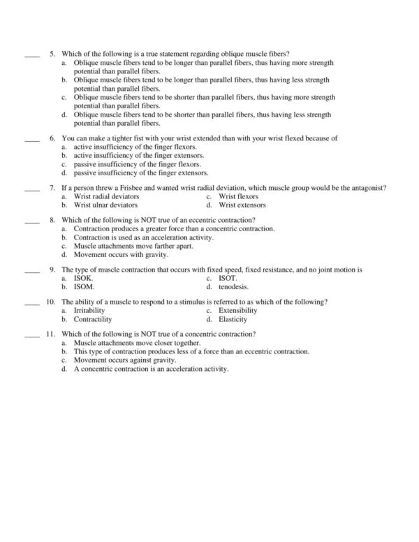 Test Bank For Clinical Kinesiology And Anatomy 6th Edition Lynn S. Lippert 10 Chapter outline and learning objectives for kinesiology and anatomy test preparation
