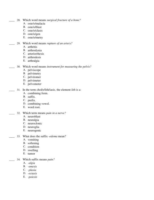 Medical Terminology Simplified 7th Edition test bank with programmed learning by Gylys for healthcare students