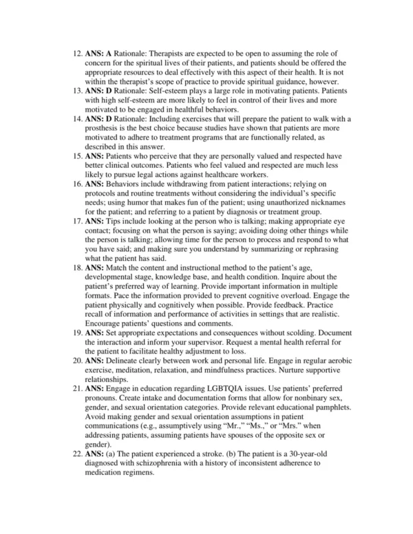 Test Bank For Mobility In Context 6 Multiple choice patient movement and transfer questions for physical therapy students