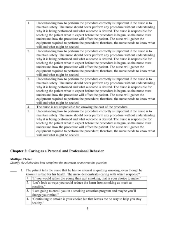 Test Bank For Nursing Leadership 9 Leadership development and management practice materials for nursing exam review and study preparation