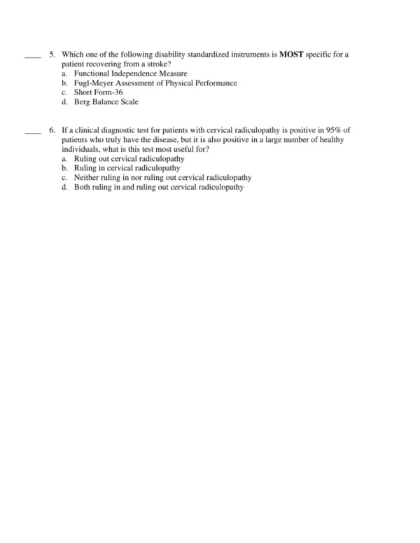 Test Bank For Physical Rehabilitation 7th Edition Susan B. O'sullivan 2 Detailed answer rationales for rehabilitation practice questions explaining correct therapy techniques and patient outcomes