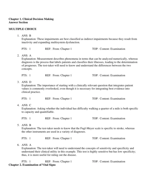 Test Bank For Physical Rehabilitation 7th Edition Susan B. O'sullivan 3 Chapter-by-chapter rehabilitation test questions covering functional assessment, exercise prescription, and treatment techniques