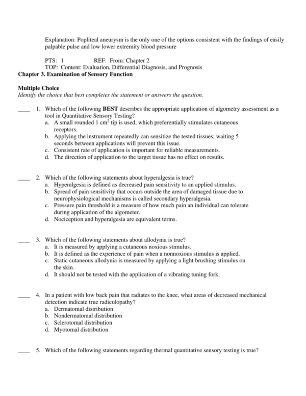 Test Bank For Physical Rehabilitation 7th Edition Susan B. O'sullivan 7 Rehabilitation exam questions organized by body systems, covering functional assessment and exercise prescription