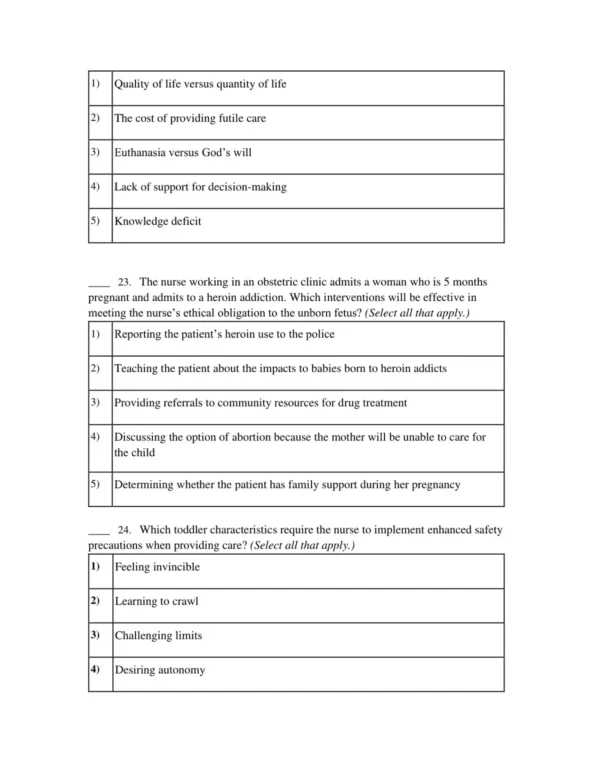 Comprehensive chapter-based maternity and pediatric nursing test questions for structured study and exam readiness