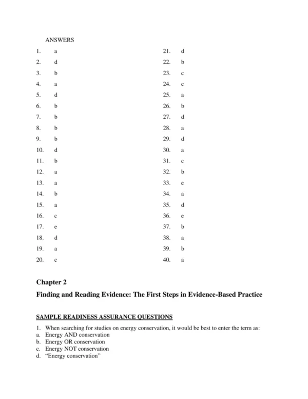 Nursing study materials including applied research scenarios, exam preparation tools, and evidence-based practice exercises