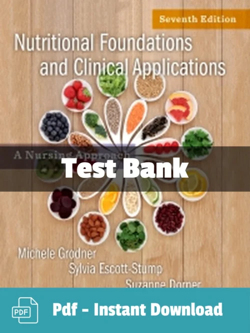 nutritional foundations and clinical applications test bank by Grodner comprehensive nutrition study resource