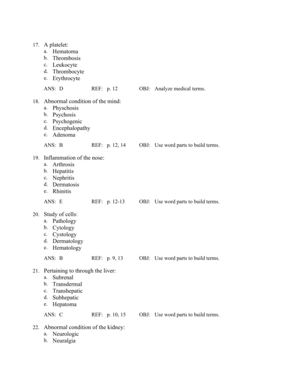 The Language of Medicine 12th Edition by Davi-Ellen Chabner Test Bank_Page4.webp-004 Medical terminology exam preparation materials with comprehensive review and practice test questions