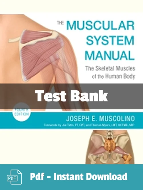 The Muscular System Manual 4th Edition test bank complete anatomy and physiology study resource
