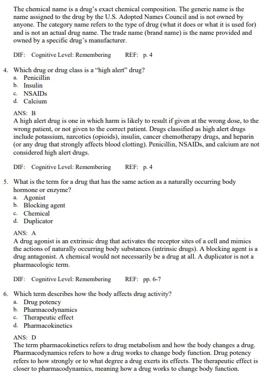 Understanding Pharmacology Essentials 2 Test Bank For Understanding Pharmacology Essentials for Medication Safety 2nd Edition Workman