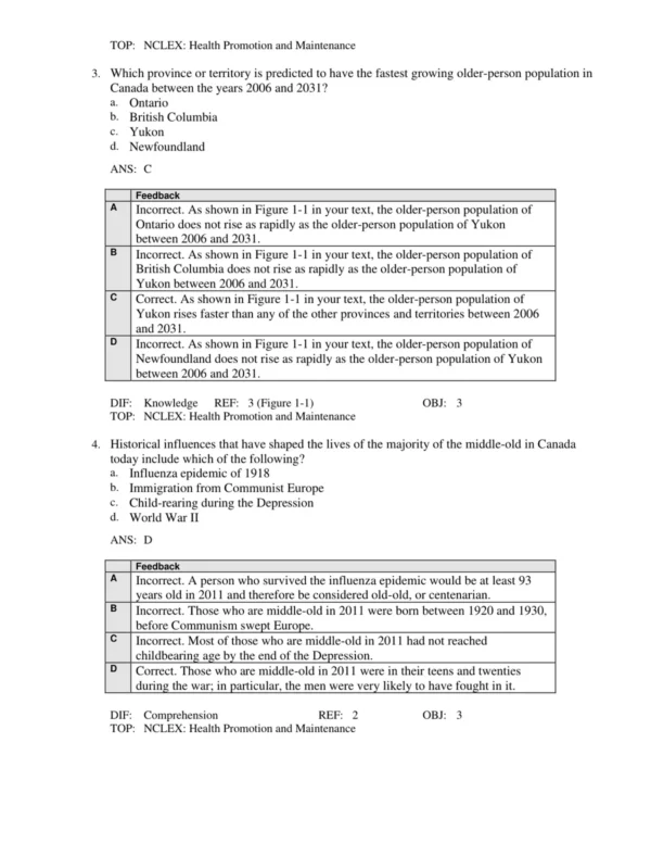 Gerontological Nursing and Healthy Aging 2nd Canadian Edition testbank 23 Test Bank For Ebersole and Hess Gerontological Nursing and Healthy Aging 2nd Canadian Edition Touhy