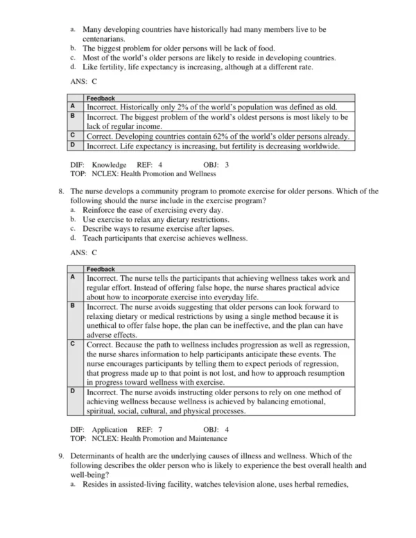 Gerontological Nursing and Healthy Aging 2nd Canadian Edition testbank4 Test Bank For Ebersole and Hess Gerontological Nursing and Healthy Aging 2nd Canadian Edition Touhy