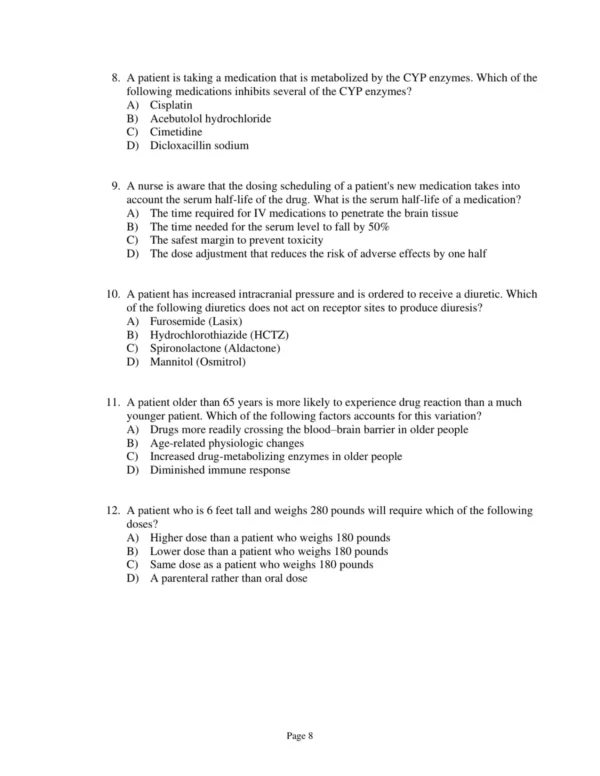 Test Bank For Abrams' Clinical Drug Therapy 10th Edition Geralyn Frandsen