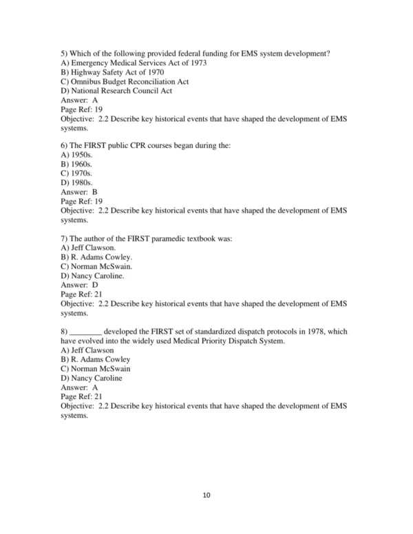 Test Bank For Advanced Emt A Clinical Reasoning Approach 2nd Edition Melissa Alexander