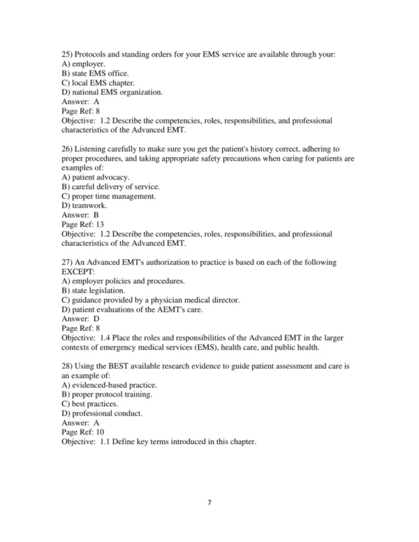 Test Bank For Advanced Emt A Clinical Reasoning Approach 2nd Edition Melissa Alexander