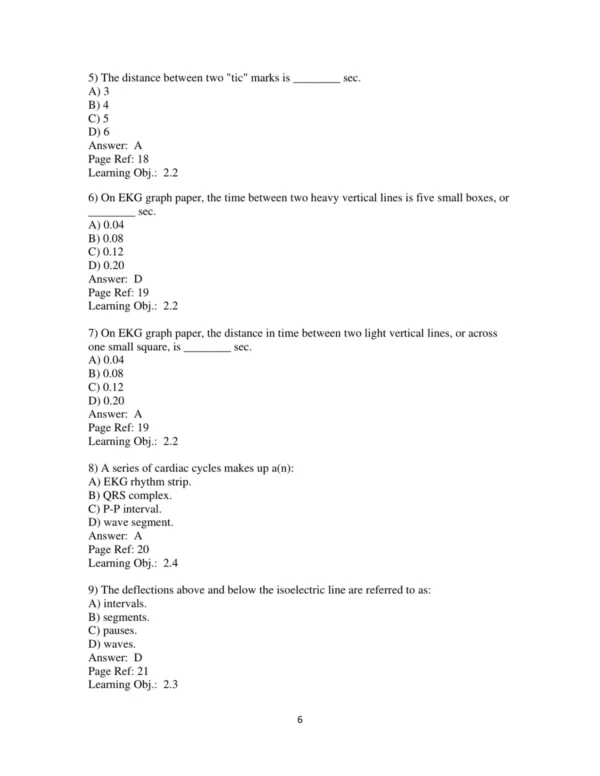 Test Bank For Basic Arrhythmias 8th Edition Gail Walraven