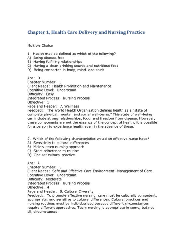 Test Bank For Brunner And Suddarth's Canadian Textbook Of Medical Surgical Nursing Fourth Edition Mohamed El Hussein