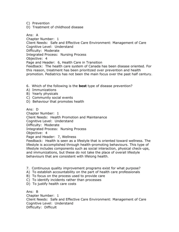 Test Bank For Brunner And Suddarth's Canadian Textbook Of Medical Surgical Nursing Fourth Edition Mohamed El Hussein