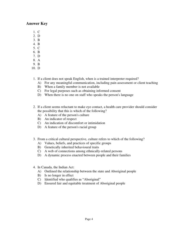 Test Bank For Canadian Jensen's Nursing Health Assessment A Best Practice Approach Enhanced Reprint Tracey C. Stephen
