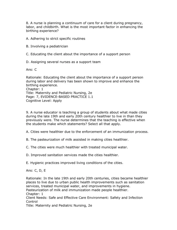 Test Bank For Canadian Maternity And Pediatric Nursing 2nd Edition Jessica Webster 5 Test Bank For Canadian Maternity And Pediatric Nursing 2nd Edition Jessica Webster