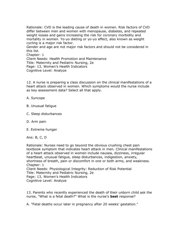 Test Bank For Canadian Maternity And Pediatric Nursing 2nd Edition Jessica Webster 7 Test Bank For Canadian Maternity And Pediatric Nursing 2nd Edition Jessica Webster