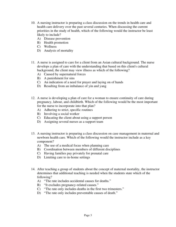 Test Bank For Canadian Maternity And Pediatric Nursing Jean Chow Christine A