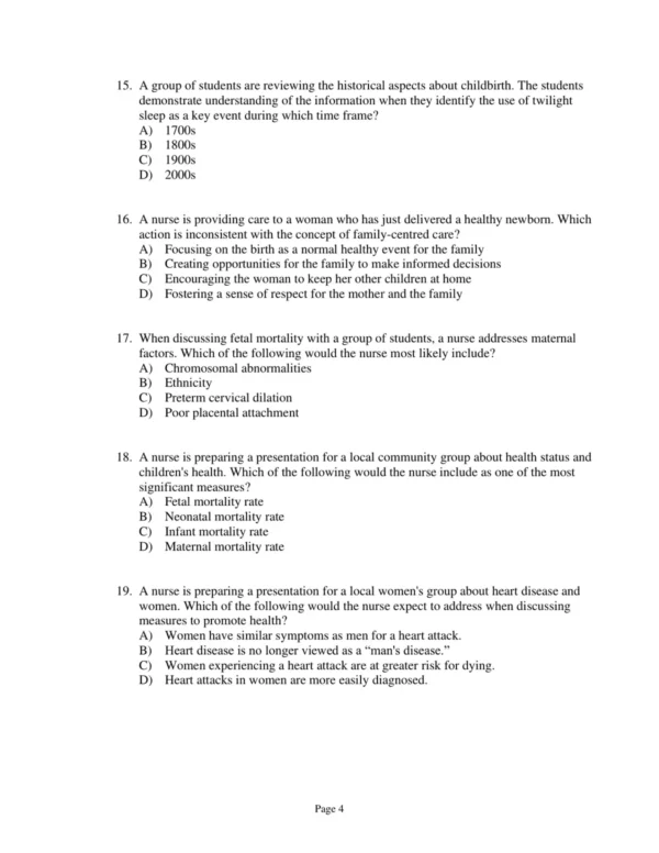 Test Bank For Canadian Maternity And Pediatric Nursing Jean Chow Christine A