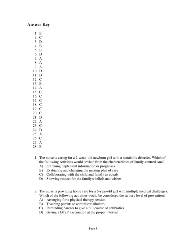 Test Bank For Canadian Maternity And Pediatric Nursing Jean Chow Christine A