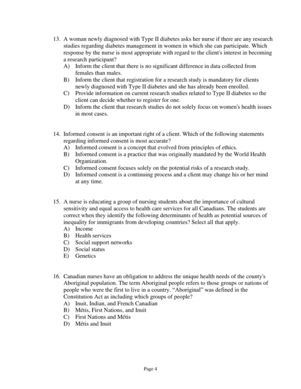 Test Bank For Canadian Maternity Newborn & Women's Health Nursing Comprehensive Care Across The Life Span Second Edition Robin J Evans
