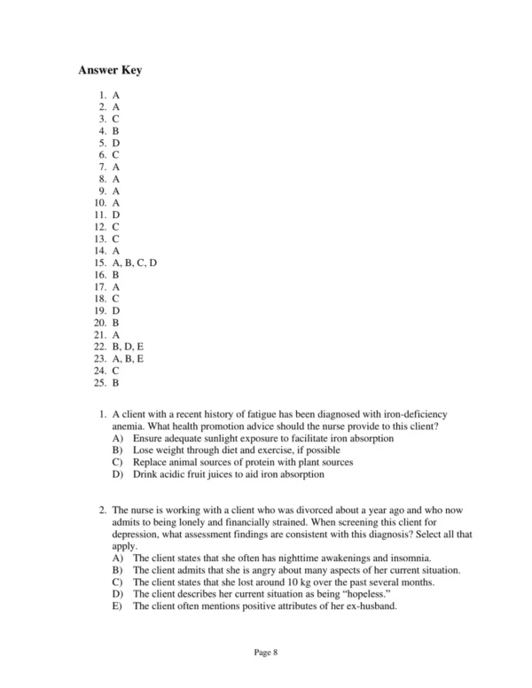 Test Bank For Canadian Maternity Newborn & Women's Health Nursing Comprehensive Care Across The Life Span Second Edition Robin J Evans