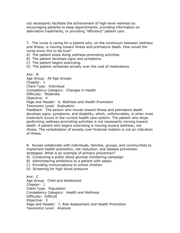 Test Bank For Canadian Nursing Health Assessment A Best Practice Approach 2nd Edition Tracey C. Stephen