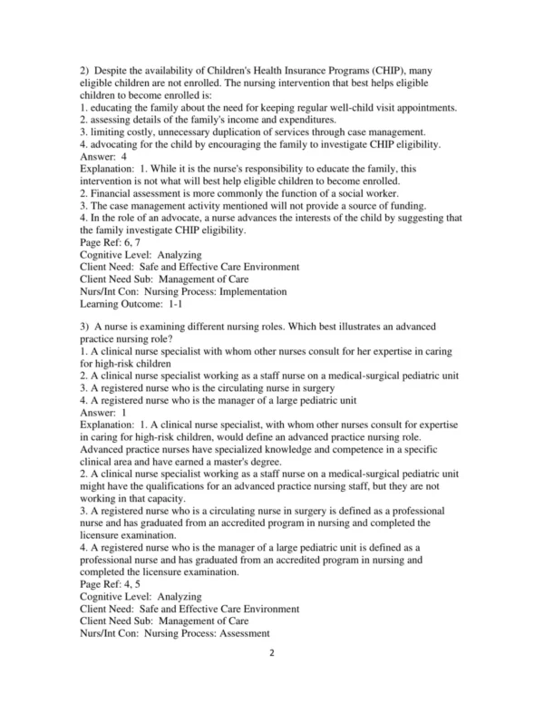 Test Bank For Child Health Nursing Updated Edition 3rd Edition Jane W. Ball 2 Test Bank For Child Health Nursing Updated Edition 3rd Edition Jane W. Ball