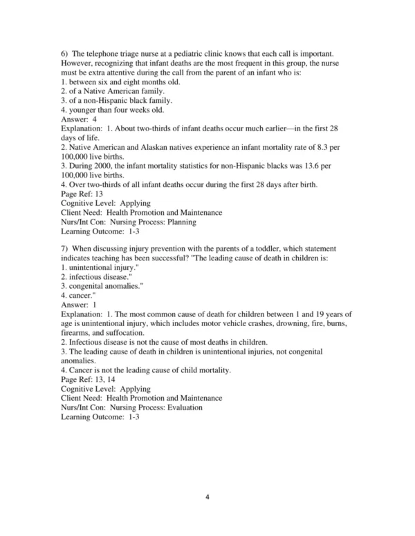 Test Bank For Child Health Nursing Updated Edition 3rd Edition Jane W. Ball 4 Test Bank For Child Health Nursing Updated Edition 3rd Edition Jane W. Ball