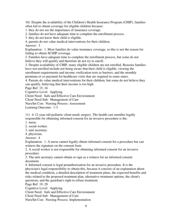 Test Bank For Child Health Nursing Updated Edition 3rd Edition Jane W. Ball 6 Test Bank For Child Health Nursing Updated Edition 3rd Edition Jane W. Ball