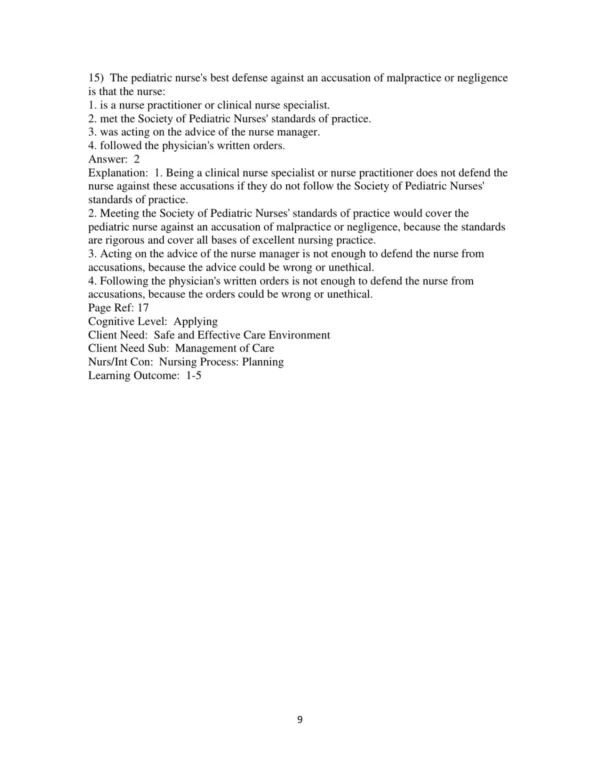 Test Bank For Child Health Nursing Updated Edition 3rd Edition Jane W. Ball 9 Test Bank For Child Health Nursing Updated Edition 3rd Edition Jane W. Ball