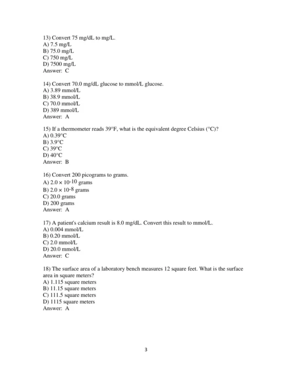 Test Bank For Clinical Laboratory Chemistry 2nd Edition Robert Sunheimer 3 Test Bank For Clinical Laboratory Chemistry 2nd Edition Robert Sunheimer