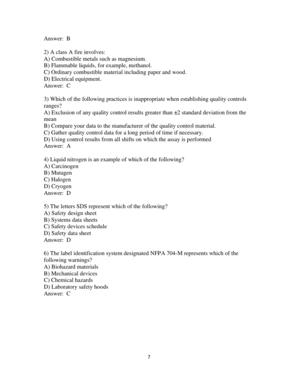 Test Bank For Clinical Laboratory Chemistry 2nd Edition Robert Sunheimer 7 Test Bank For Clinical Laboratory Chemistry 2nd Edition Robert Sunheimer