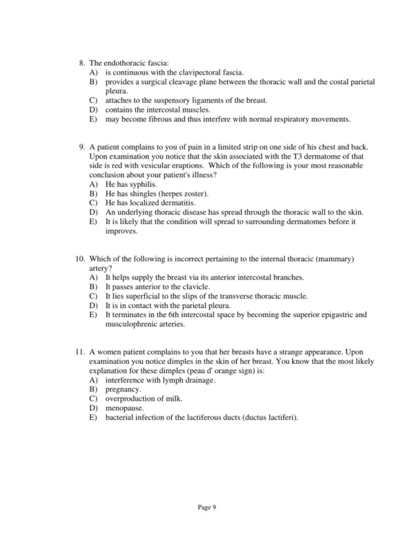 Test Bank For Clinically Oriented Anatomy Seventh Edition Keith L. Moore