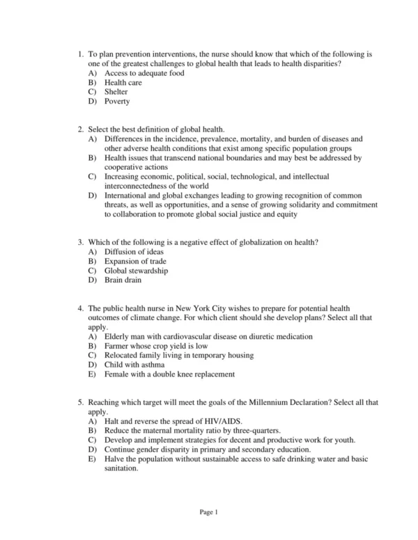 Test Bank For Community As Partner Theory And Practice In Nursing Seventh Edition Elizabeth T. Anderson