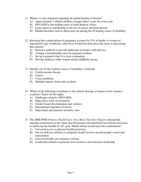 Test Bank For Community As Partner Theory And Practice In Nursing Seventh Edition Elizabeth T. Anderson