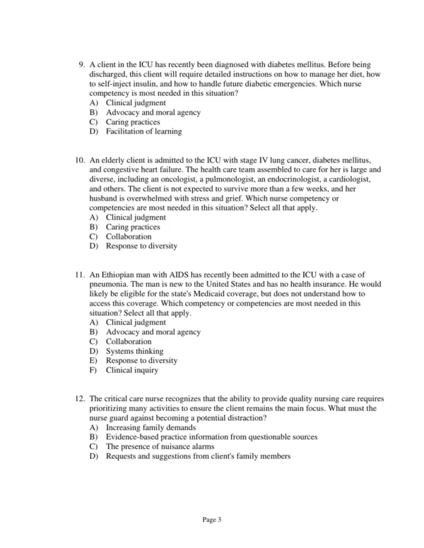 Test Bank For Critical Care Nursing A Holistic Approach Eleventh Edition Patricia Gonce Morton