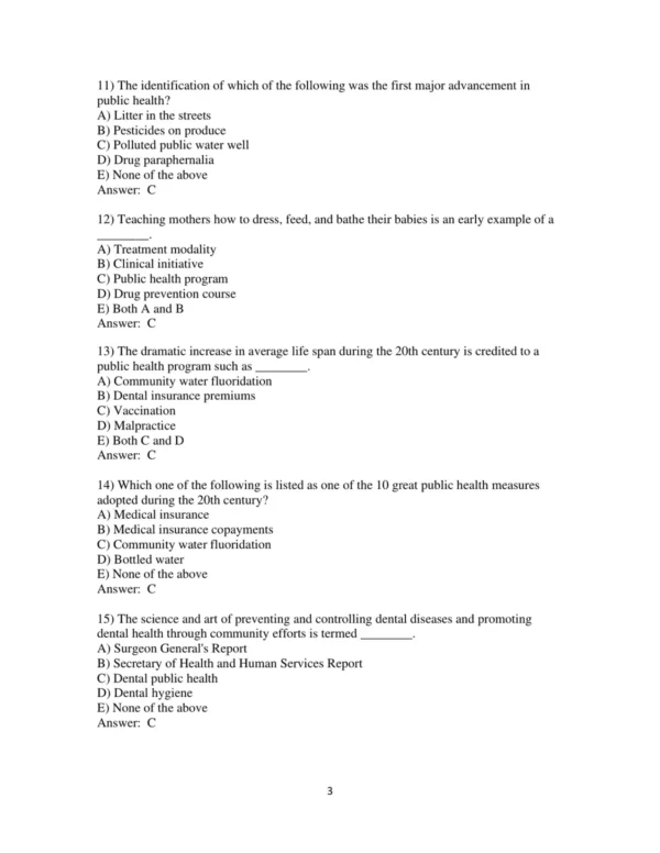 Test Bank For Dental Public Health & Research Contemporary Practice For The Dental Hygienist 4th Edition Christine N. Nathe