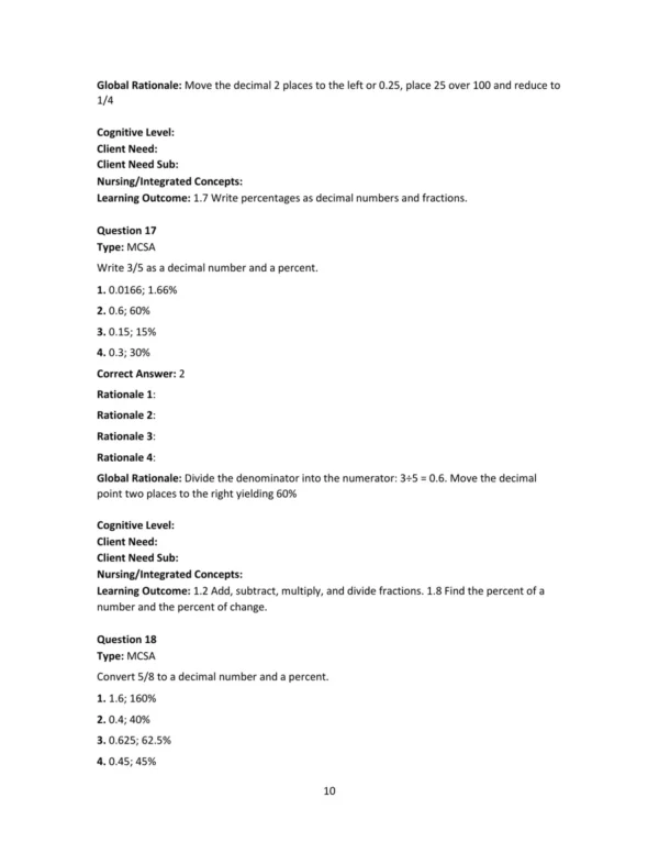 Test Bank For Dosage Calculations A Multi Method Approach 2nd Edition Anthony Giangrasso