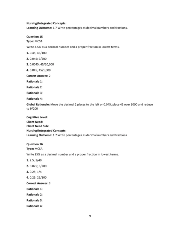 Test Bank For Dosage Calculations A Multi Method Approach 2nd Edition Anthony Giangrasso