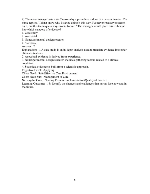 Test Bank For Effective Leadership And Management In Nursing 9th Edition Eleanor J. Sullivan 6 Test Bank For Effective Leadership And Management In Nursing 9th Edition Eleanor J. Sullivan