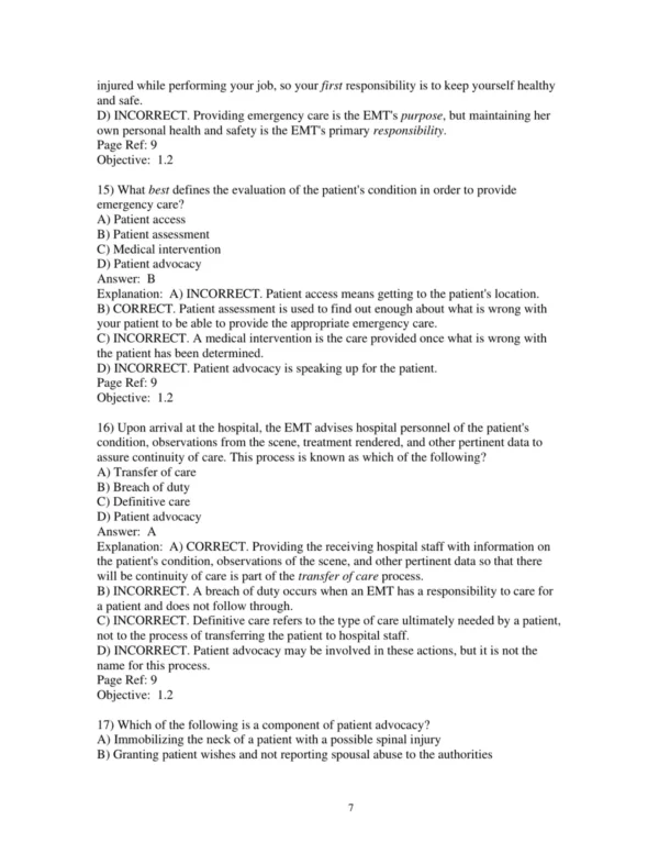 Test Bank For Emergency Care 14th Edition Daniel J. Limmer