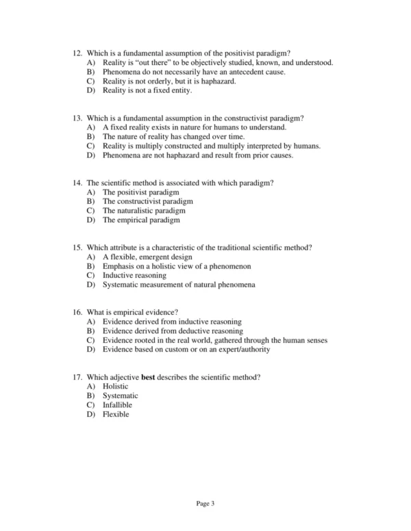 Test Bank For Essentials Of Nursing Research Appraising Evidence For Nursing Practice 9th Edition Denise F. Polit