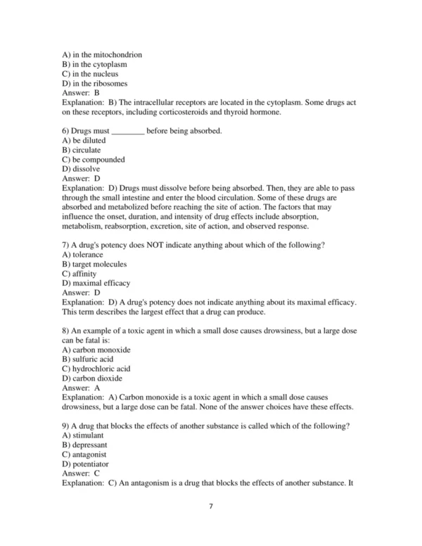 Test Bank For Focus On Pharmacology Essentials For Health Professionals 3rd Edition Jahangir Moini