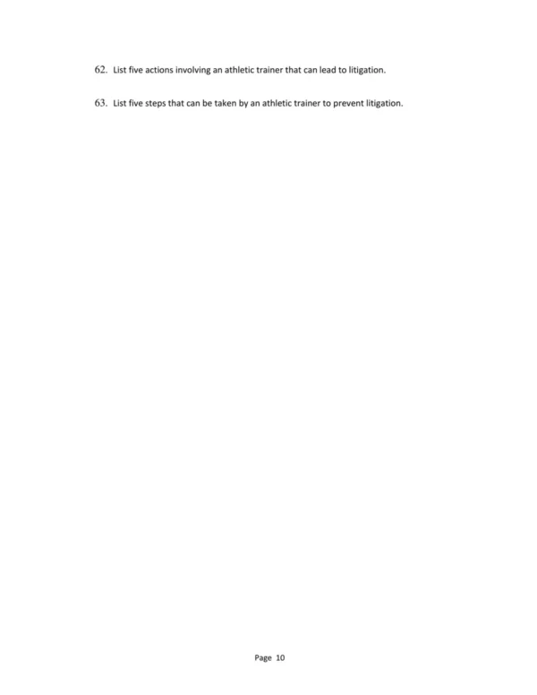 Test Bank For Foundations Of Athletic Training Prevention Assessment And Management Sixth Edition Marcia K. Anderson