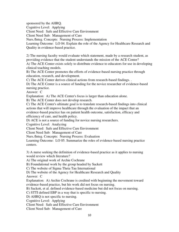 Test Bank For Foundations Of Nursing Research 7th Edition Rose Marie Nieswiadomy